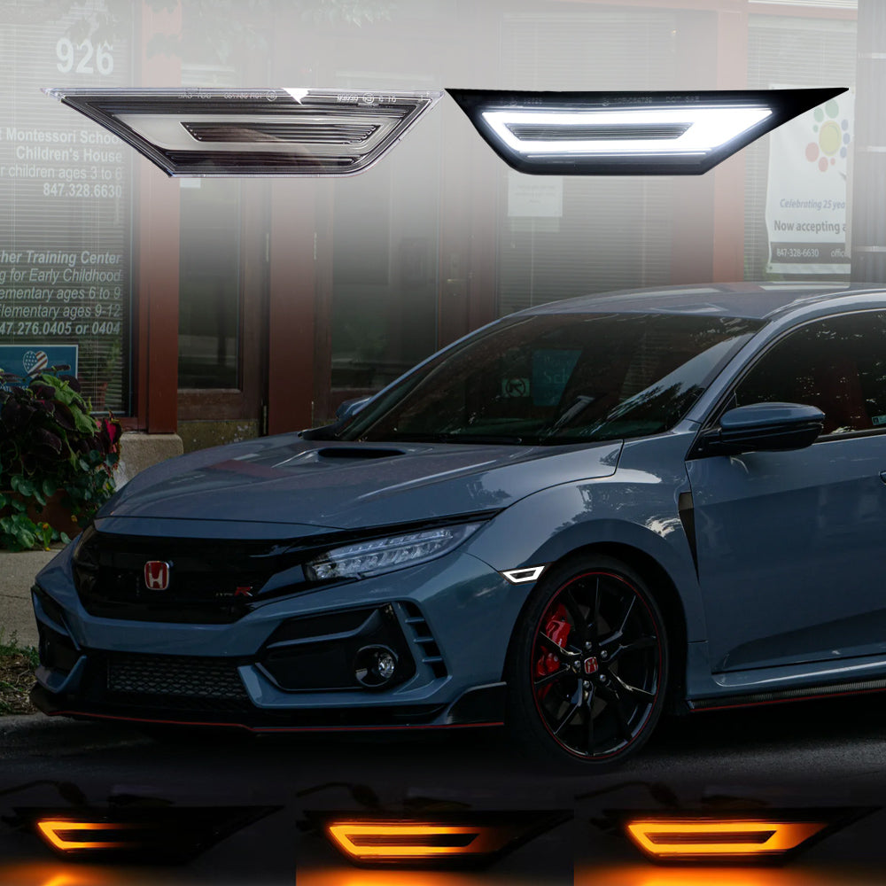 2017-2020 Honda Civic Hatchback FK7/FK8 LED Side Reflectors V2