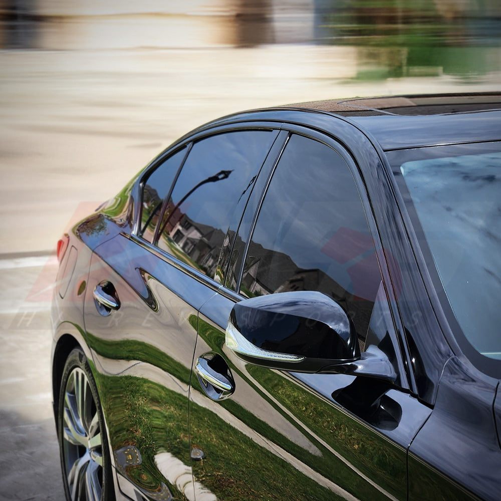 Clearsurface Blackout Chrome Delete Vinyl Overlay For 2022-2023 Infiniti Q50 Rear Trunk