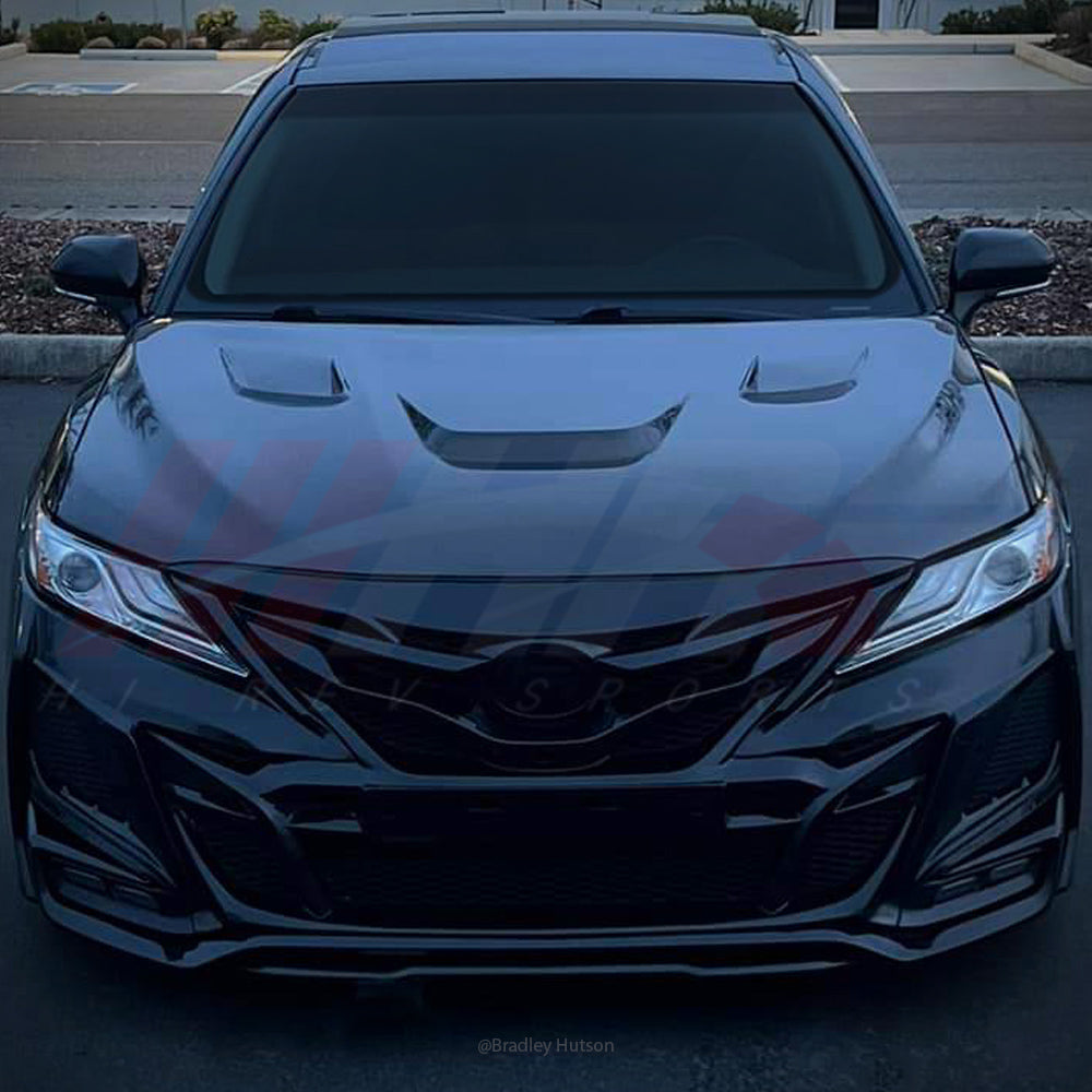 HRS 201824 Toyota Camry Carbon Fiber Hood Sema Style