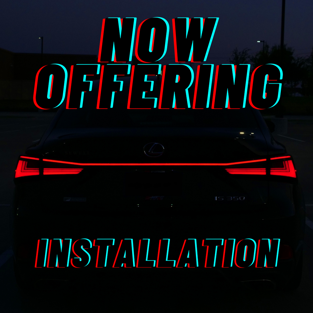 We Now Offer Installation Service