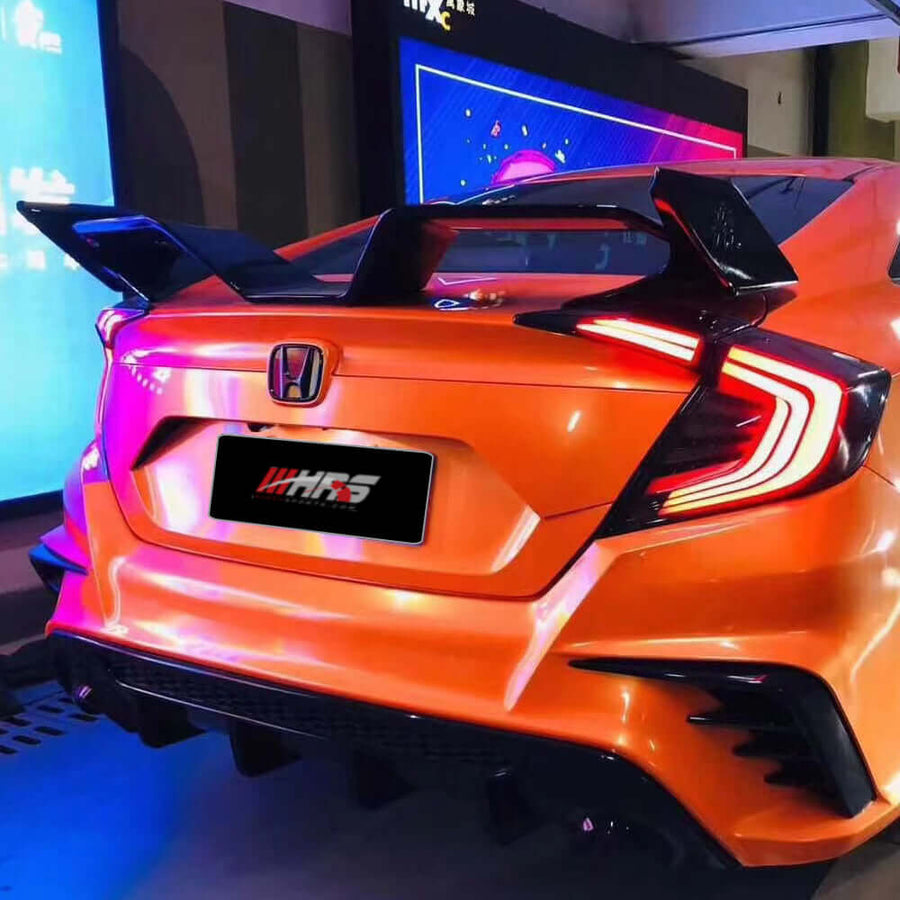 2016-2021 Honda Civic 10th Gen Sedan W Style Trunk Spoiler by Yofer | HiRev Sports