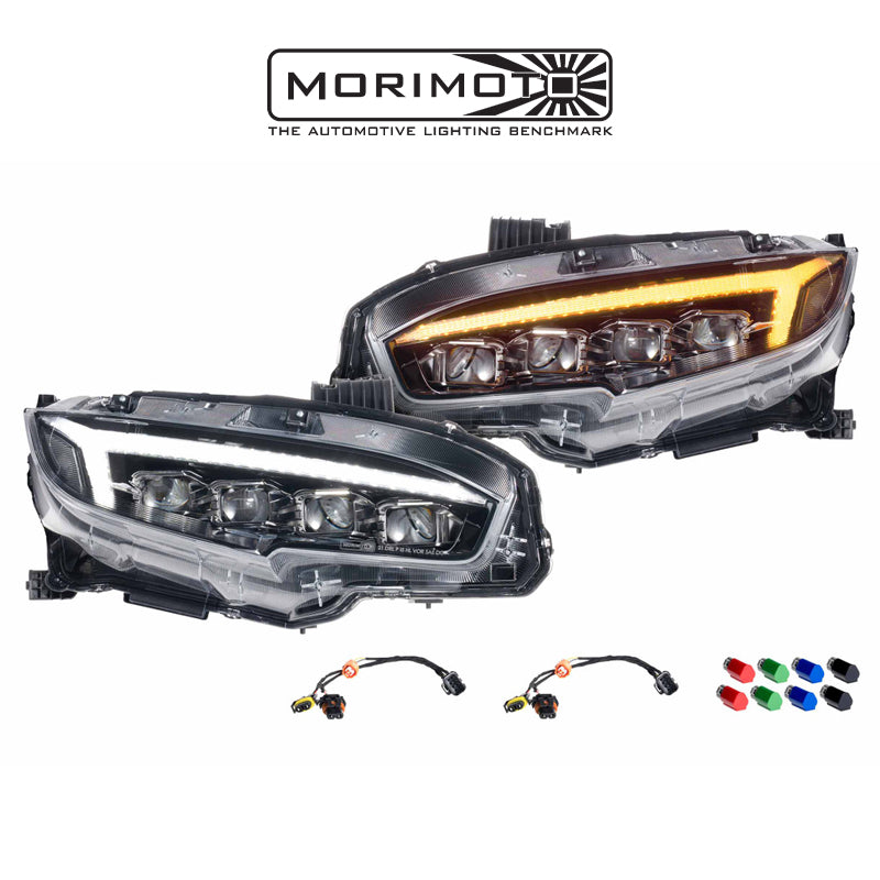 2017-2021 Honda Civic Hatchback XB LED Headlights by Morimoto | HiRev Sports