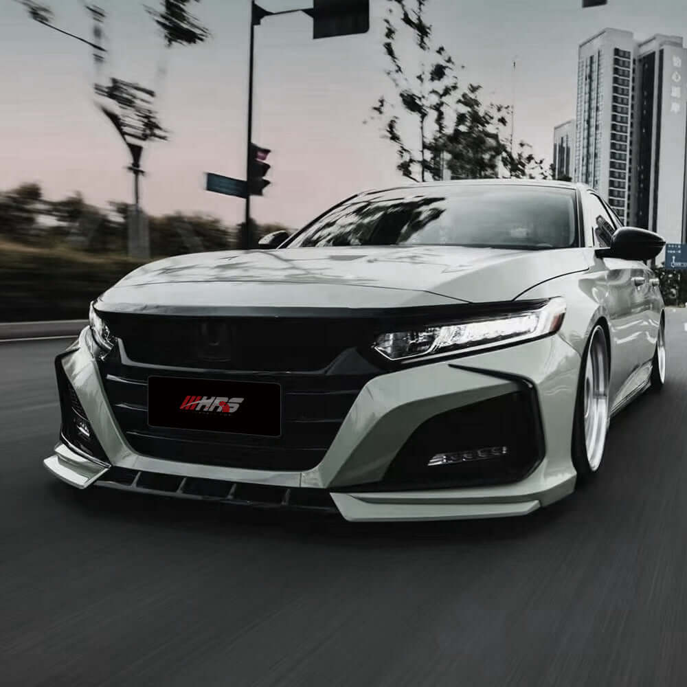 Front Bumper Upper Grille Cover For 2018-2020 Honda Accord – Black (Unpainted)
