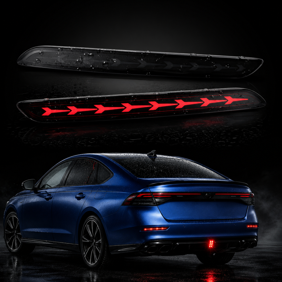 2023-2026 Honda Accord 11th Gen rear bumper LED reflectors V1 | HiRev Sports