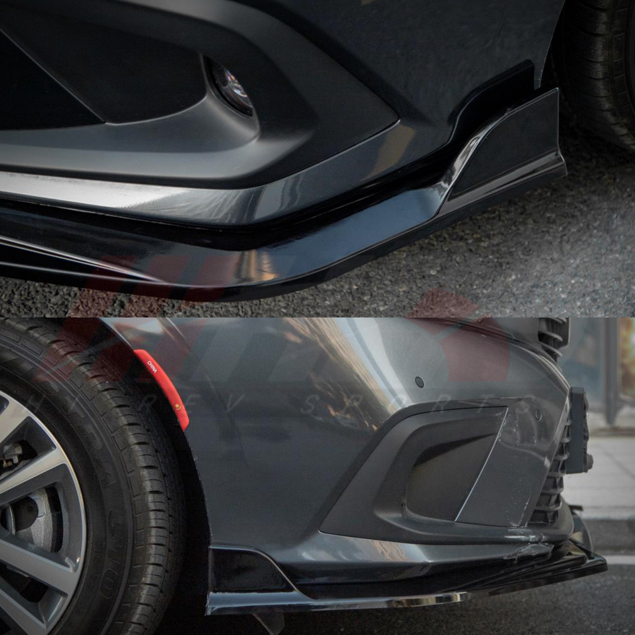 2022-2024 Honda Civic 11th Gen Front Lip V1 Gloss Black | HiRev Sports