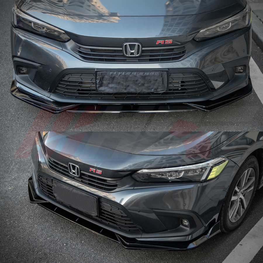 2022-2024 Honda Civic 11th Gen Front Lip V1 Gloss Black | HiRev Sports