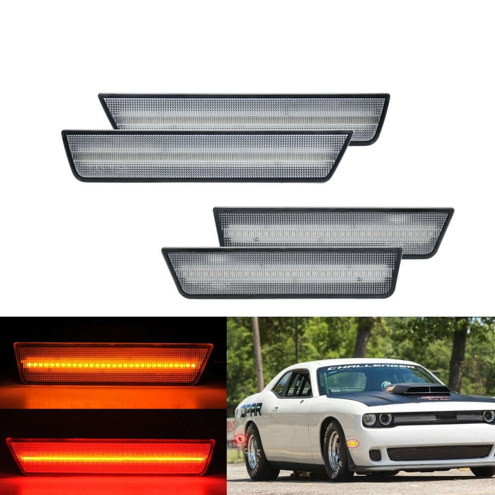 HRS - 2008-14 Dodge Challenger LED Side Reflectors - Marker Lights