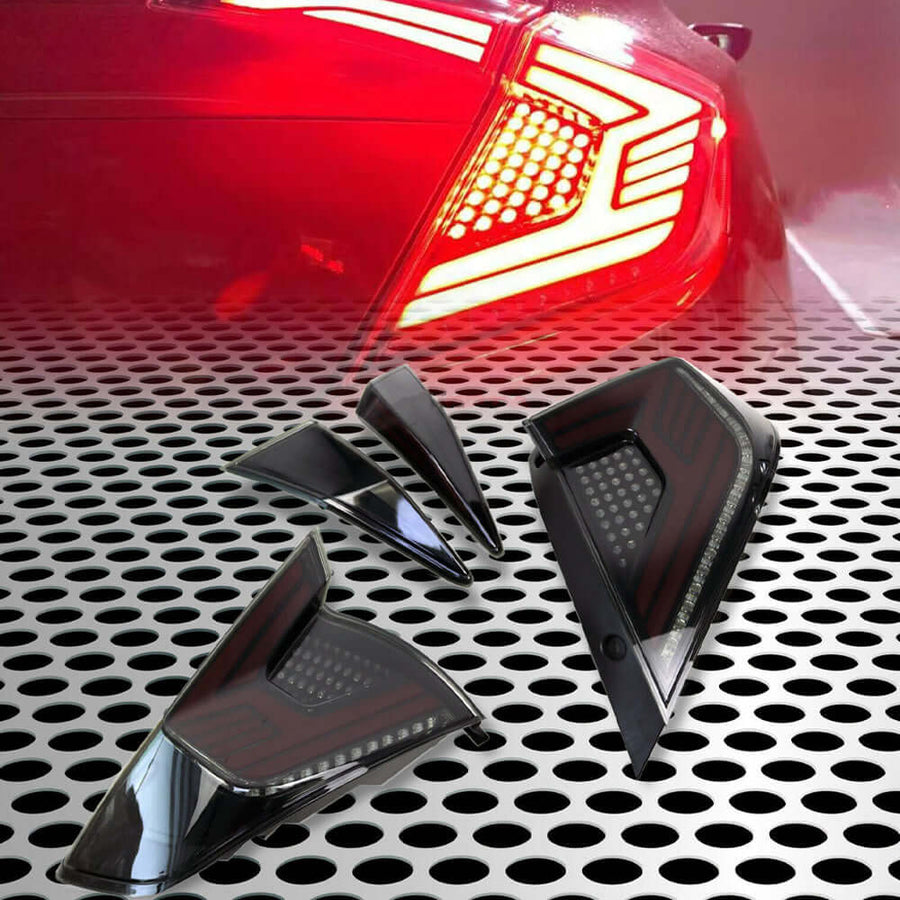 2016-2021 Honda Civic 10th Gen Sedan LED Tail Lights V4 | HiRev Sports