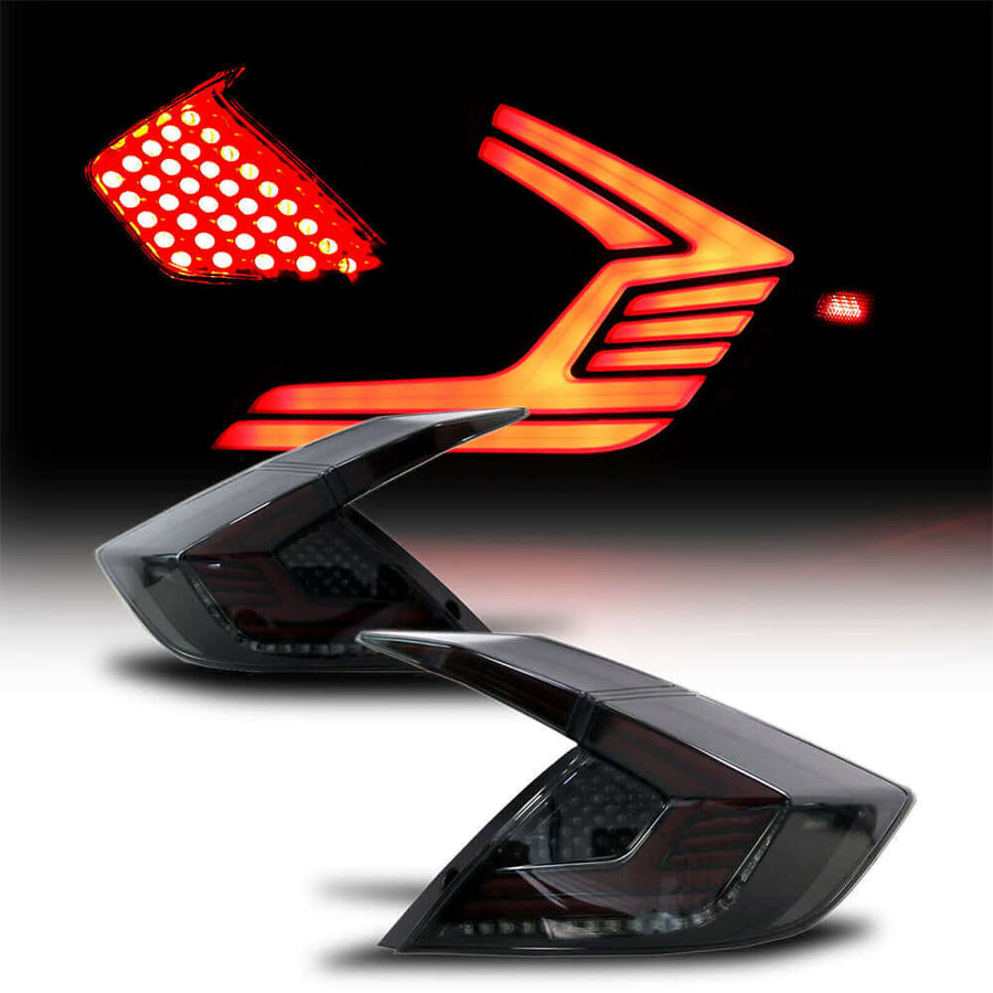 2016-2021 Honda Civic 10th Gen Sedan LED Tail Lights V4 | HiRev Sports