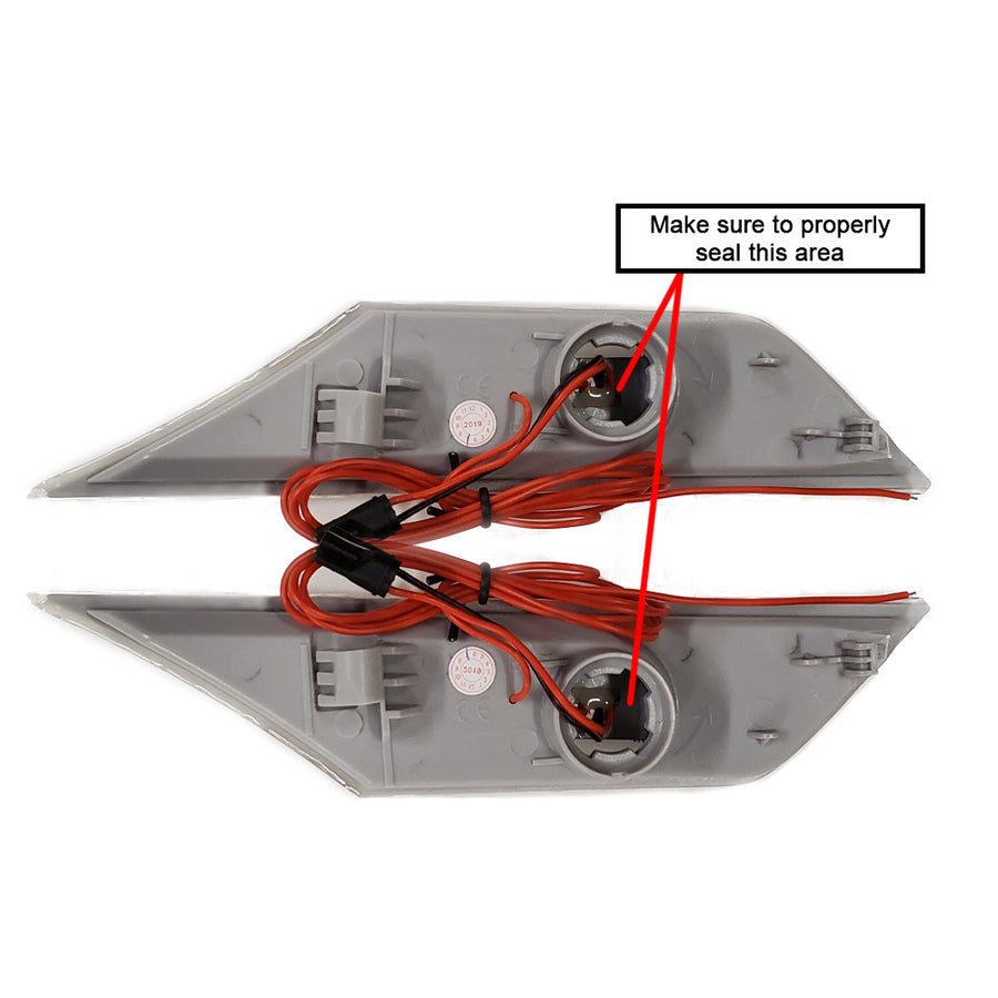 2017-2021 Honda Civic Hatchback FK7 FK8 LED Front Side Reflectors | HiRev Sports
