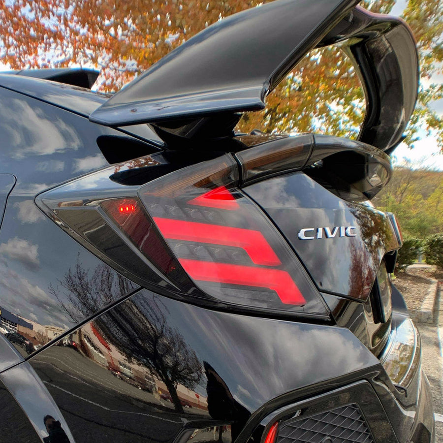 2017-2021 Honda Civic Hatchback LED Tail Lights V2 Open Box | HiRev Sports