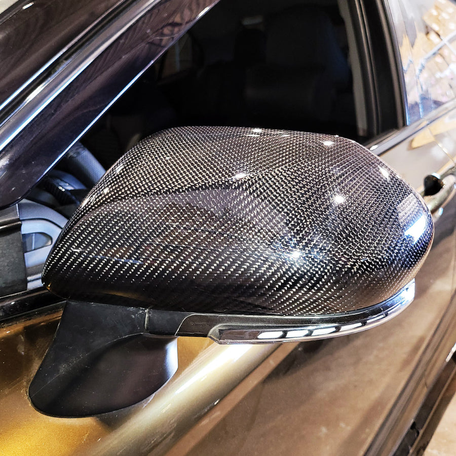 2018-2020 Toyota Camry Carbon Fiber Mirror Replacement Caps | HiRev Sports