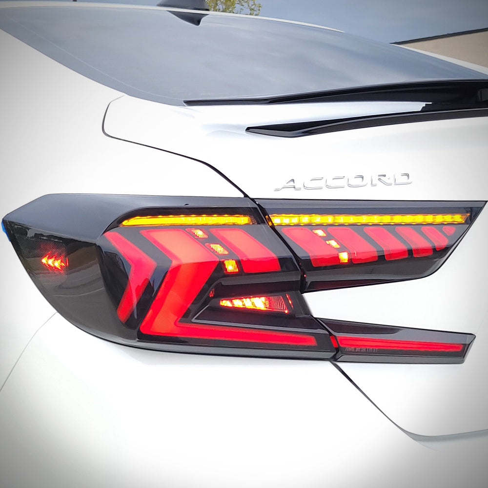 
                      
                        HRS 2018-22 Honda Accord LED Tail Lights - The Crown Series
                      
                    