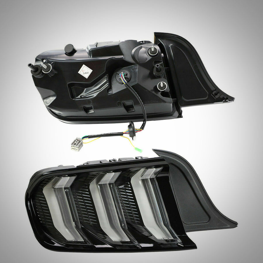 2018-2023 Ford Mustang LED Tail Lights Clear | HiRev Sports