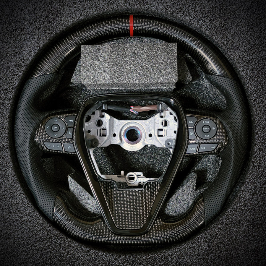 2018-2024 Toyota Camry Avalon Carbon Fiber Steering Wheel | HiRev Sports
