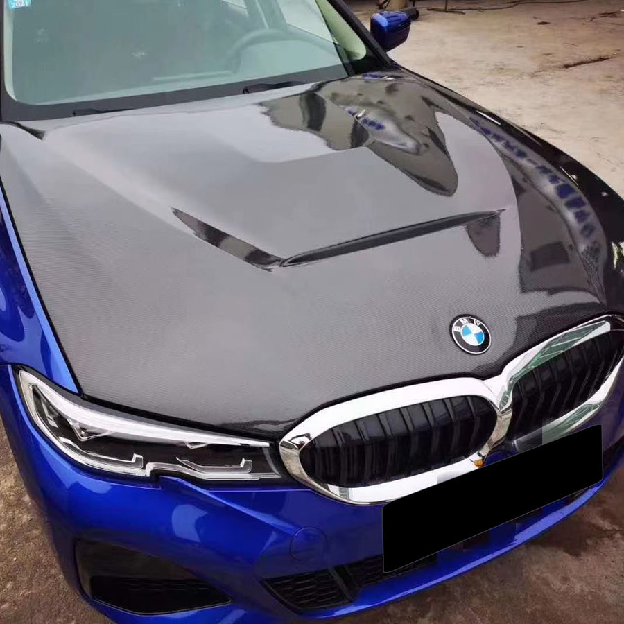 2019-2026 BMW G20 3 Series Carbon Fiber Hood | HiRev Sports