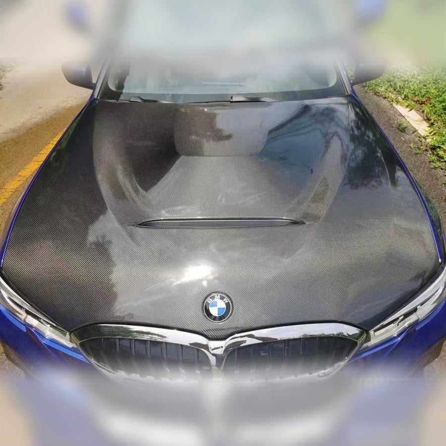 2019-2026 BMW G20 3 Series Carbon Fiber Hood | HiRev Sports