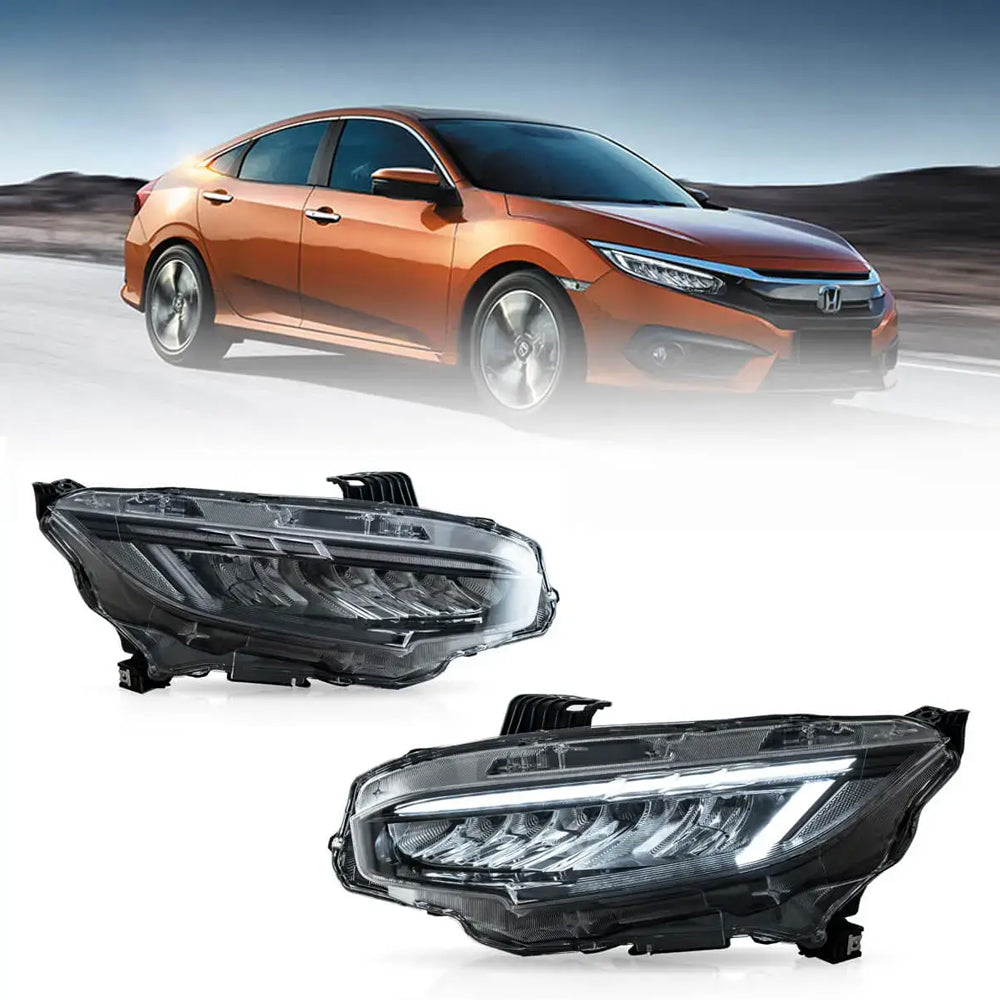 
                      
                        HRS 17-21 Honda Civic 10th Gen Hatchback FK7 LED Headlights
                      
                    