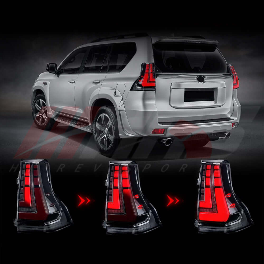 HRS 2010-20 Lexus GX Series LED Tail Lights - Smoke