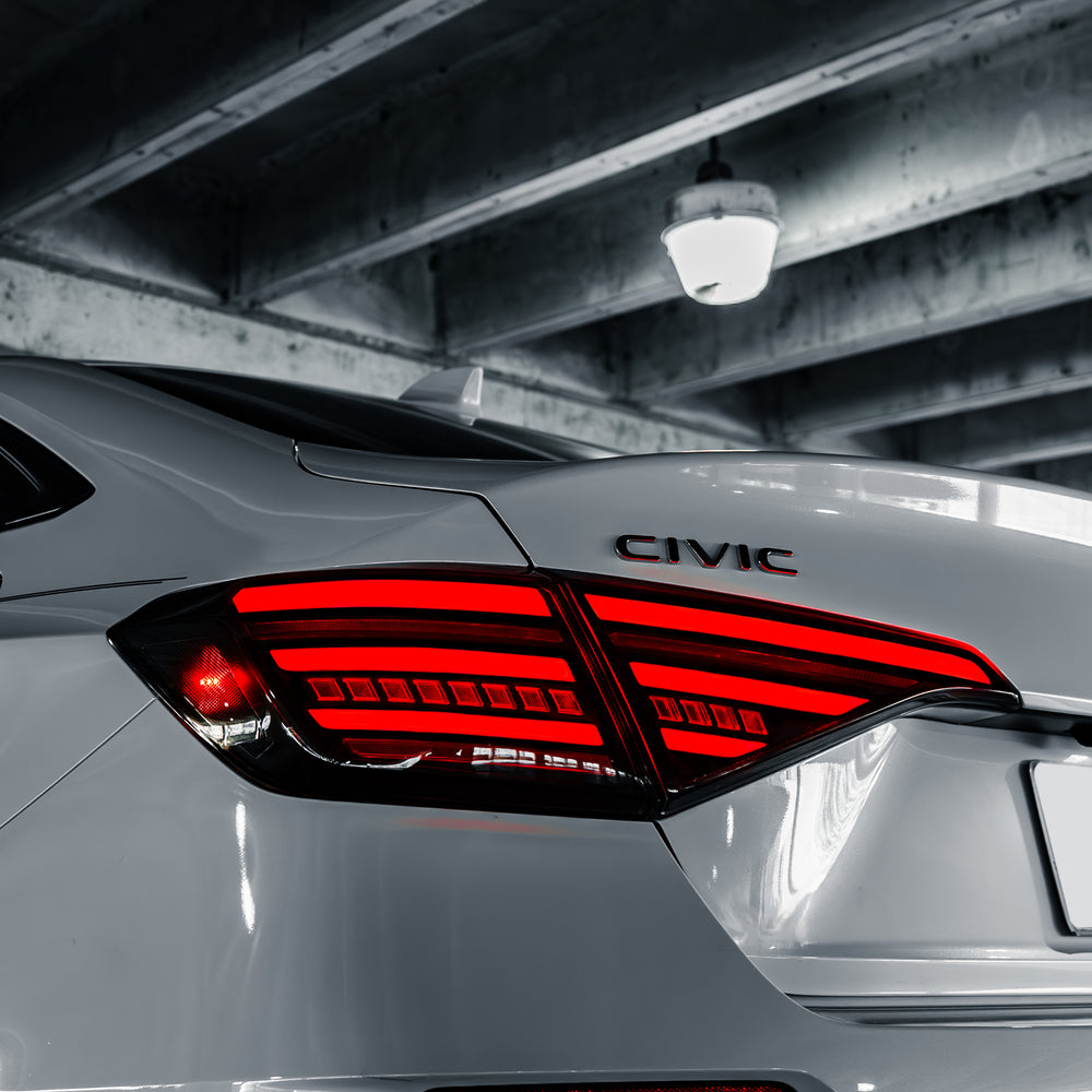 HRS 2022-24 Honda Civic 11th Gen Sedan LED Tail Lights - The Elite Series
