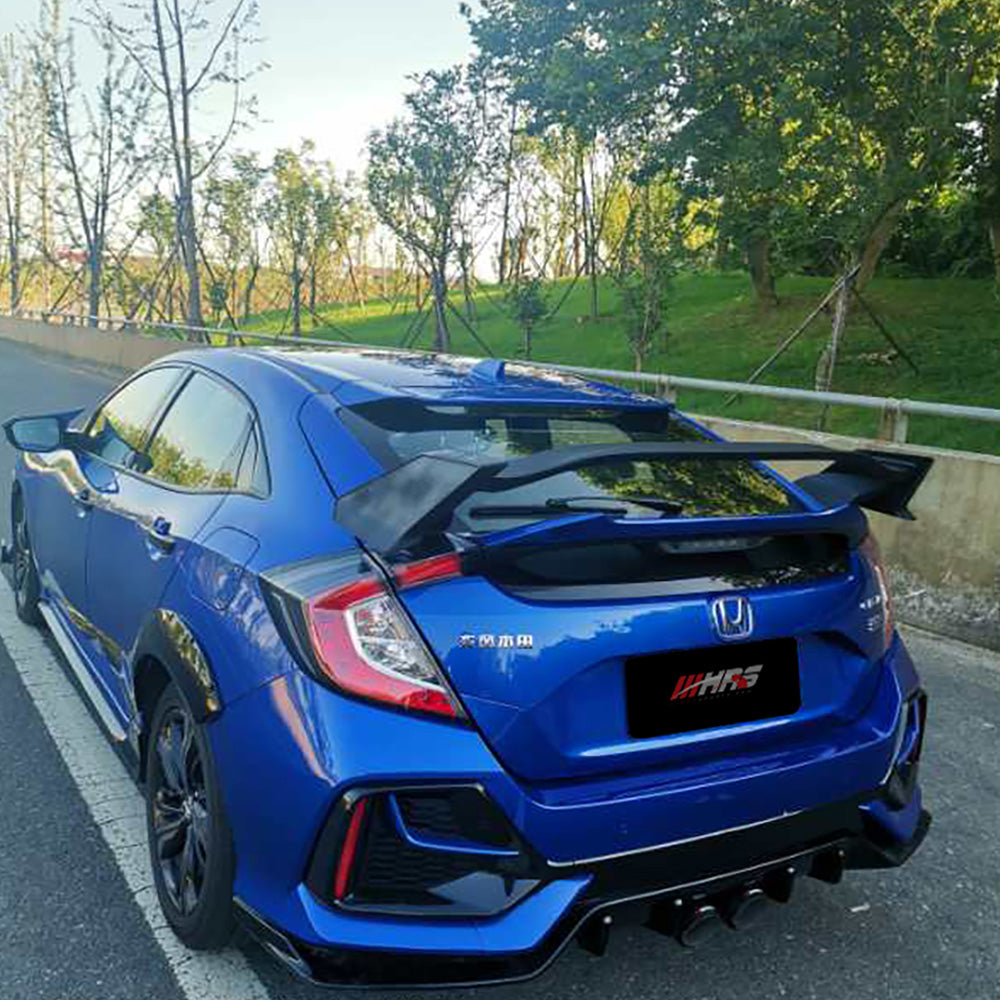 HRS 2017-21 Honda Civic 10th Gen Hatchback FK7 FK8 Type-R Style Spoiler Gloss Black