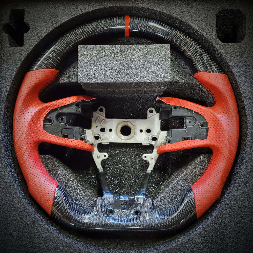 HRS 2016-20 Honda Civic 10th Gen Sedan FK7 FK8 Carbon Fiber Steering Wheel