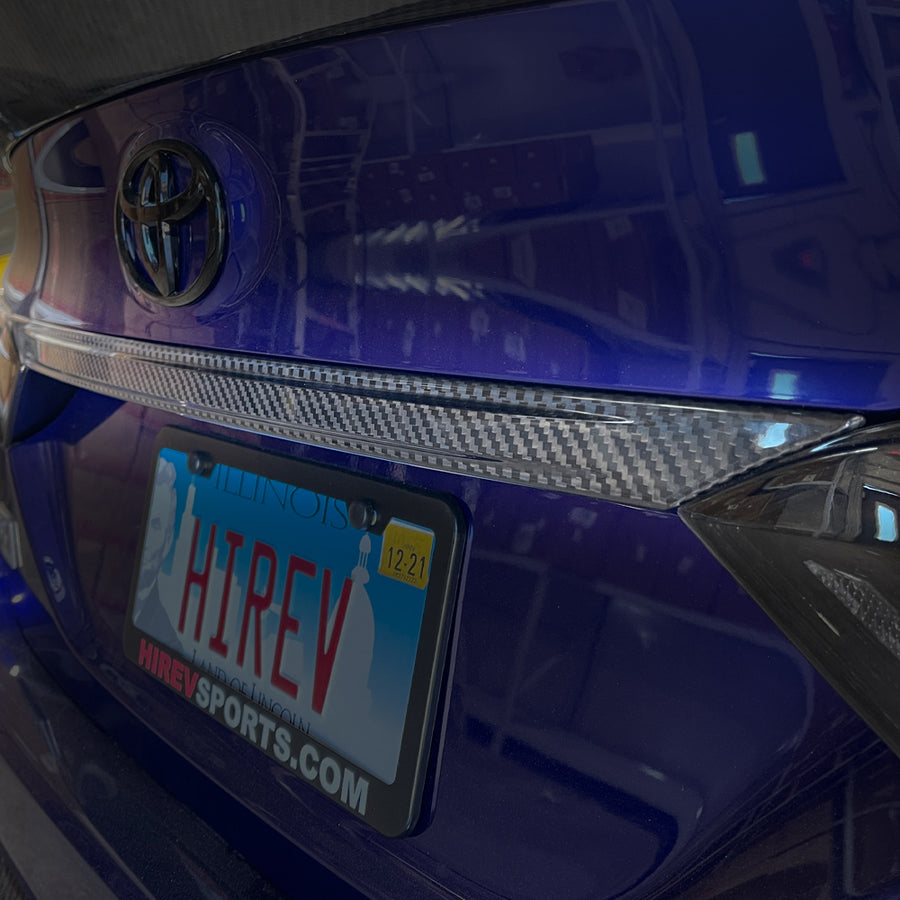 2018-2024 Toyota Camry Carbon Fiber Trunk Bar Overlay | HiRev Sports
