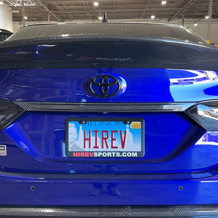 2018-2024 Toyota Camry Carbon Fiber Trunk Bar Overlay | HiRev Sports