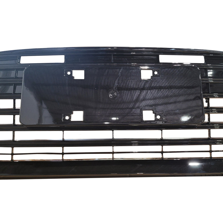 European license plate mounting design on Toyota Camry LE XLE front grille