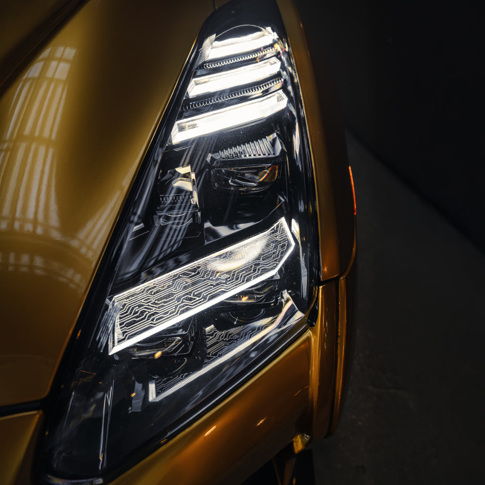 Rev. 9 R35 2009-2026 Nissan GT-R R35 LED Headlights – Elite Series | HiRev Sports ...