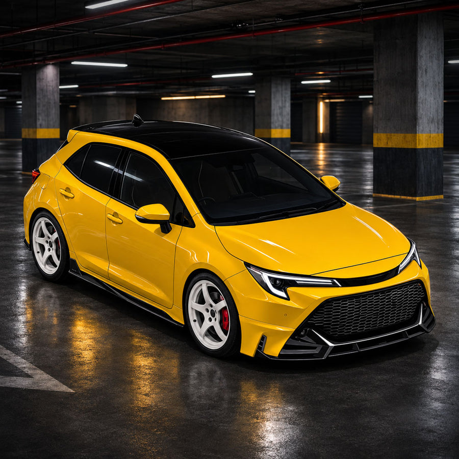 2023–2026 Toyota Corolla Hatchback YOFER front lip – exterior view 2
