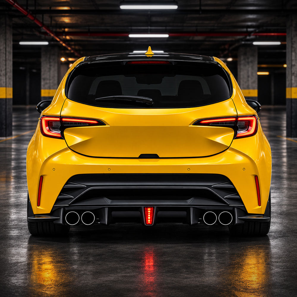 Toyota Corolla Hatchback with YOFER rear diffuser – rear styling