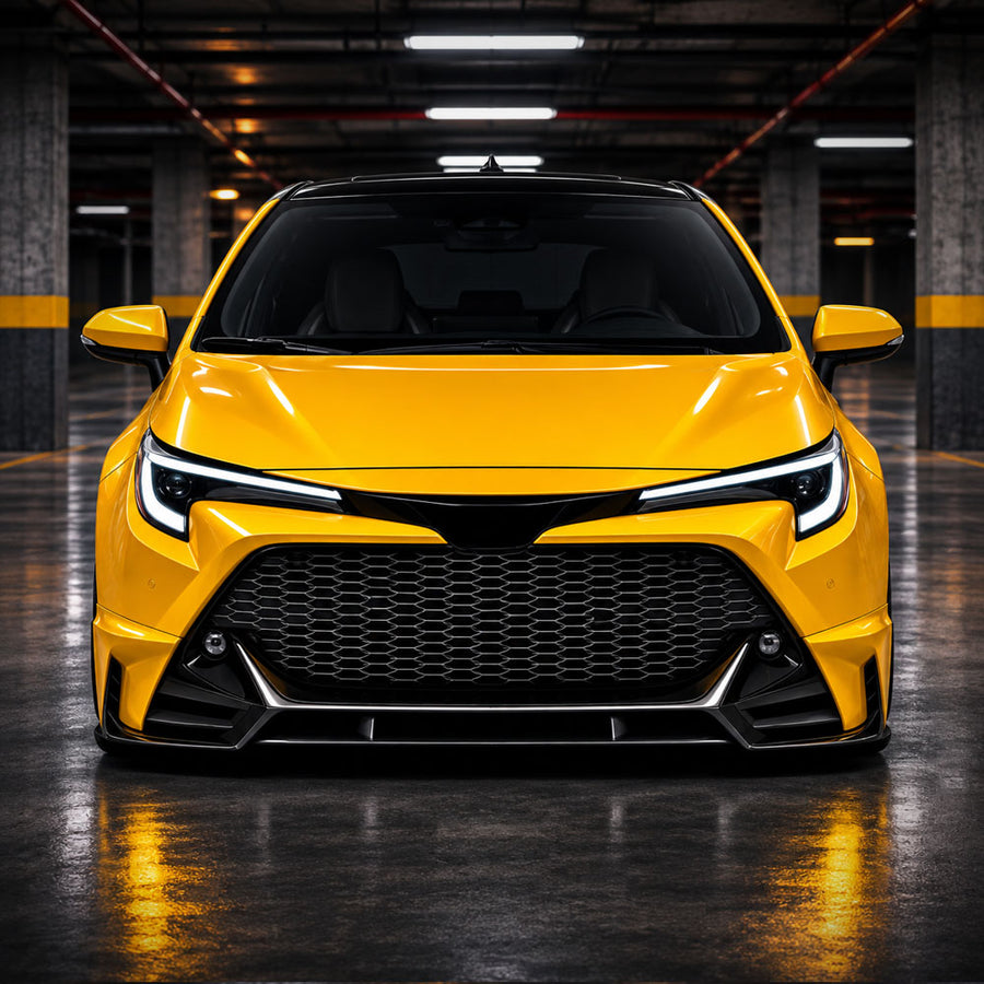 YOFER front lip fitted to 2023–2026 Toyota Corolla Hatchback – view 3