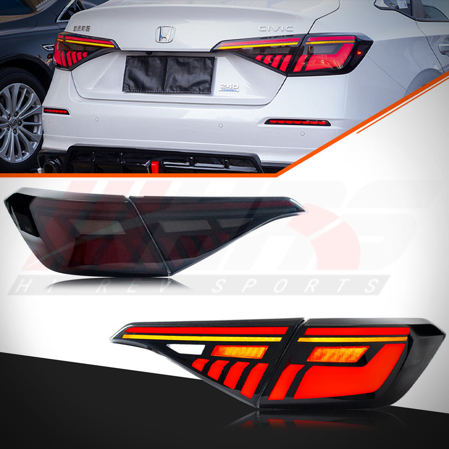 2022-2026 Honda Civic 11th Gen Sedan LED Tail Lights V2 | HiRev Sports