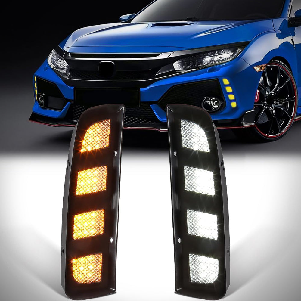 Type R Lights 2017-2020 Honda Civic Type R Daytime Running Lights | HiRev Sports ...