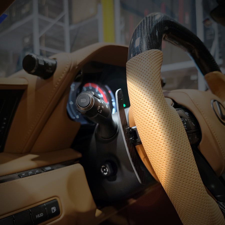 2018-2026 Lexus LC500 Magnetic Carbon Fiber Paddle Shifters | HiRev Sports