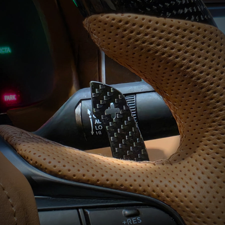 2018-2026 Lexus LC500 Magnetic Carbon Fiber Paddle Shifters | HiRev Sports