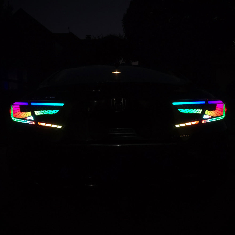 HRS 2018-22 Honda Accord LED Tail Lights V3 - FULL RGB