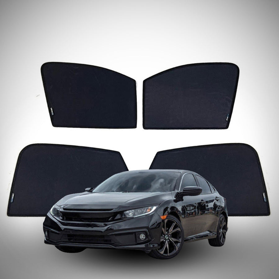 2016-2021 Honda Civic 10th Gen Sedan Window Sun Shades | HiRev Sports