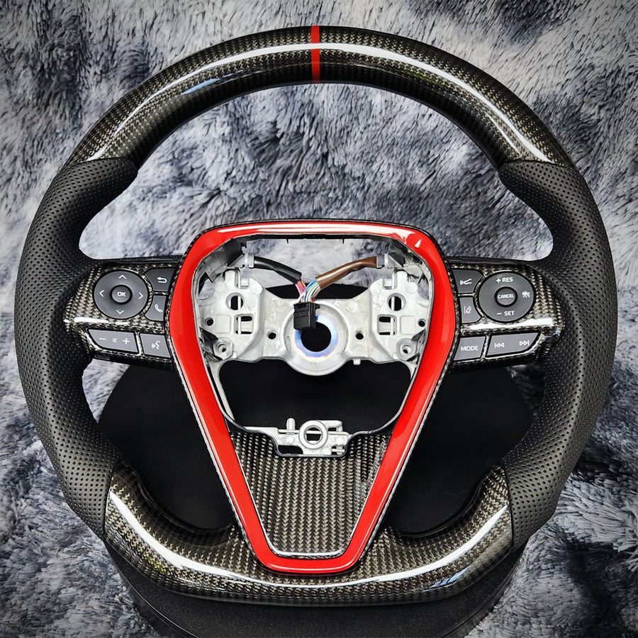 2018-2024 Toyota Camry Avalon Carbon Fiber Steering Wheel | HiRev Sports