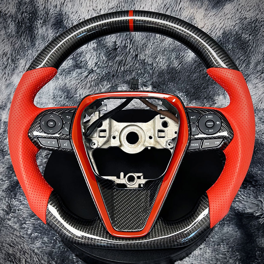 2018-2024 Toyota Camry Avalon Carbon Fiber Steering Wheel | HiRev Sports