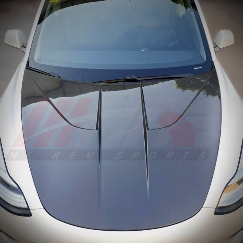 HRS - 2017-23 Tesla Model Y GT Carbon Fiber Hood