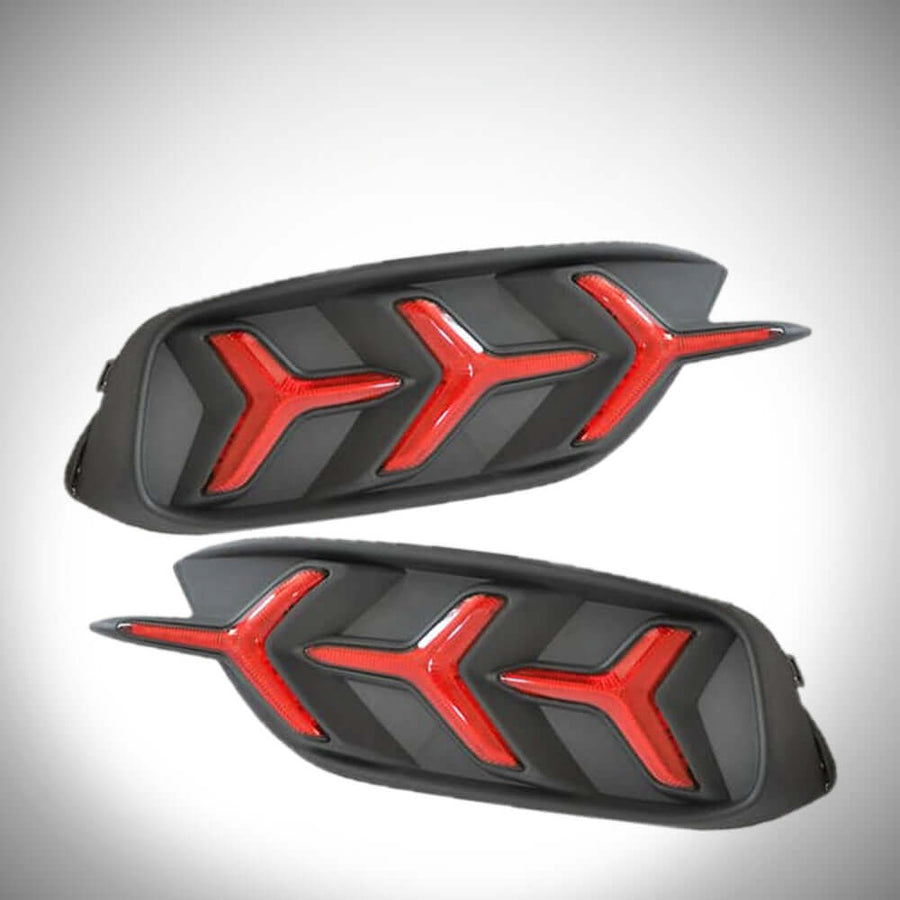2016-2018 Honda Civic Sedan Rear Bumper LED Reflectors V2 | HiRev Sports