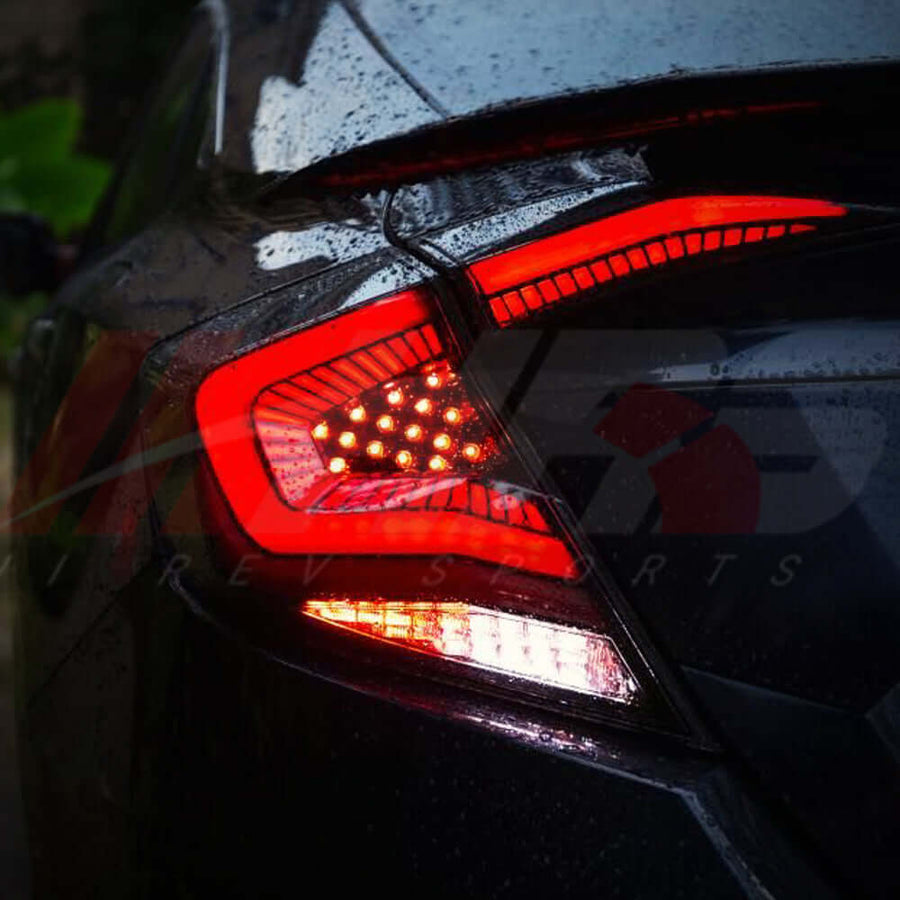 2016-2021 Honda Civic 10th Gen Sedan LED Tail Lights V3 | HiRev Sports