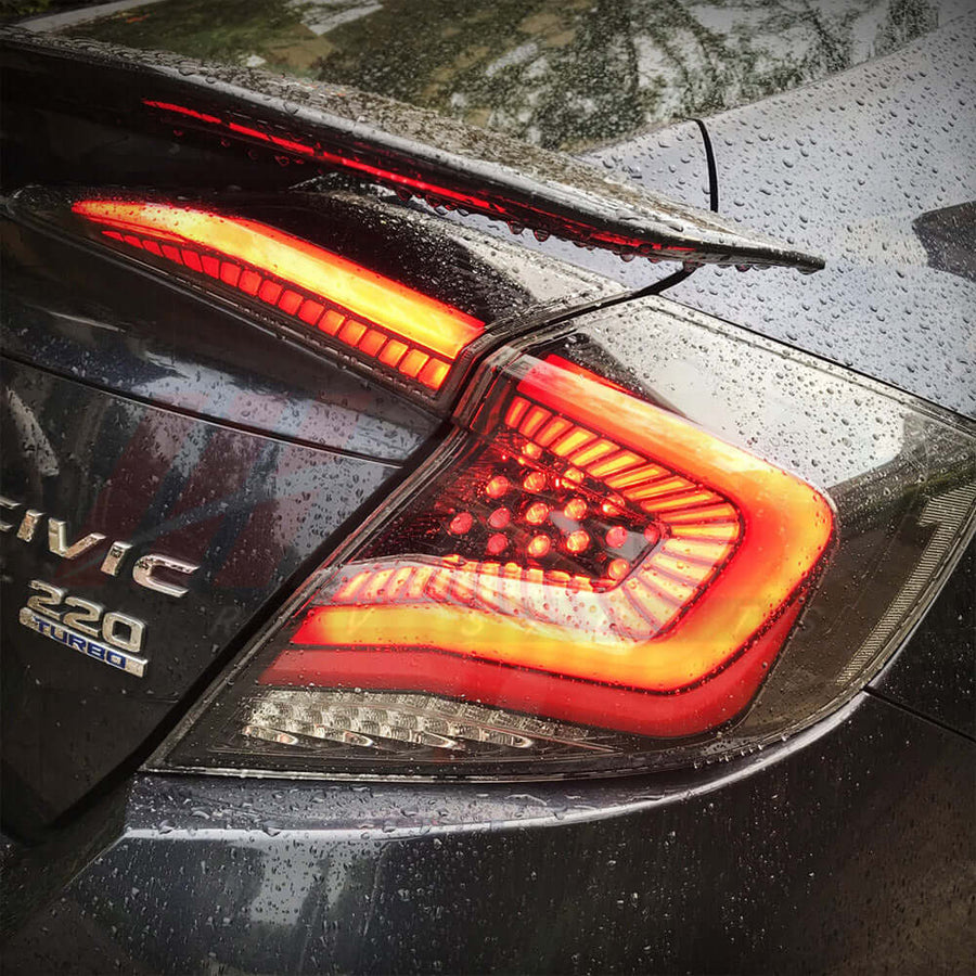 2016-2021 Honda Civic 10th Gen Sedan LED Tail Lights V3 | HiRev Sports