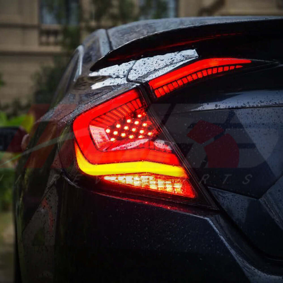 2016-2021 Honda Civic 10th Gen Sedan LED Tail Lights V3 | HiRev Sports