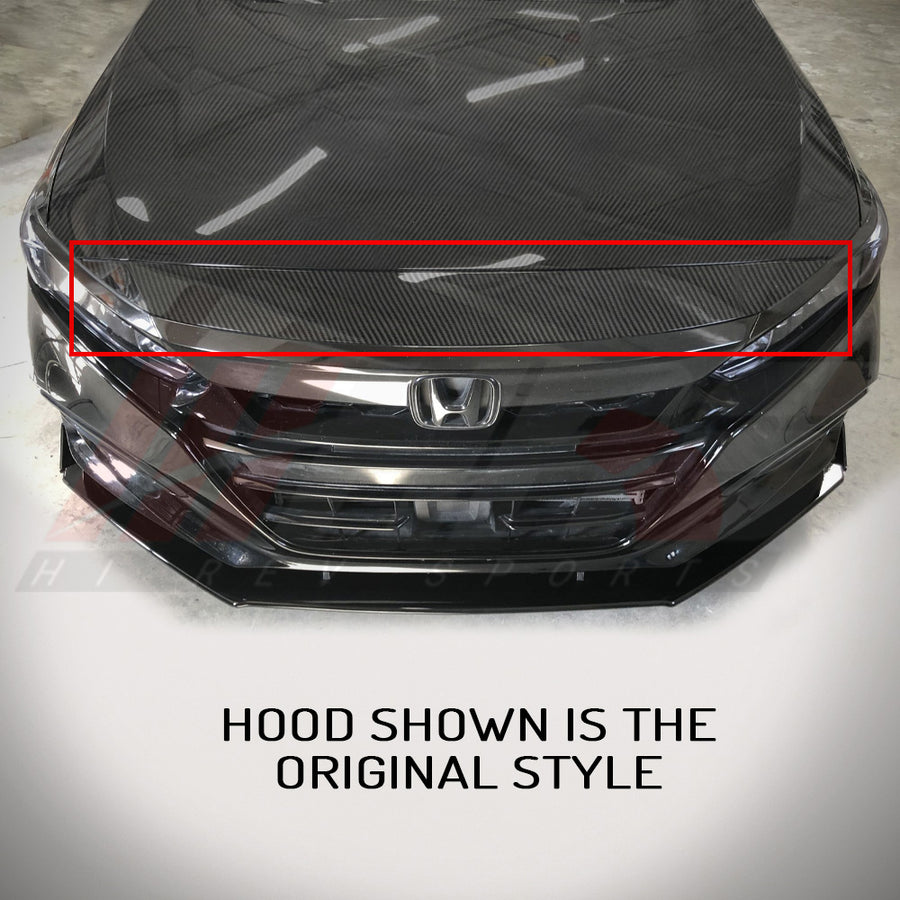 2018-2020 Honda Accord Carbon Fiber Upper Grille Molding | HiRev Sports
