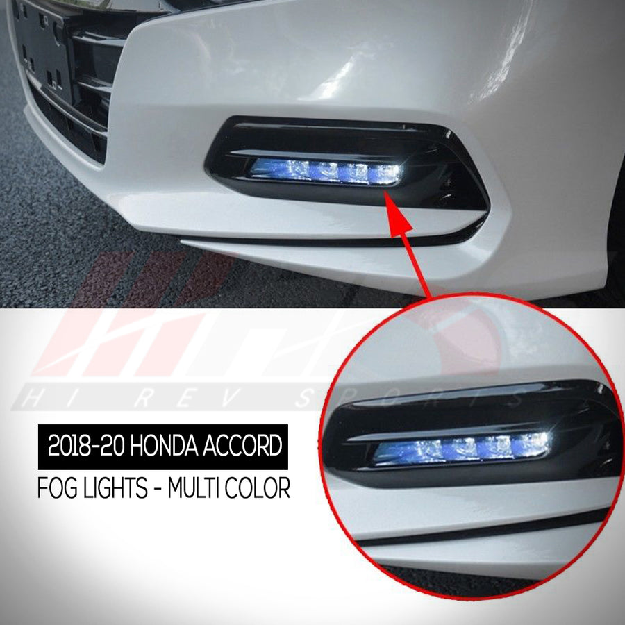 2018-2020 Honda Accord Multi-Color LED Fog Lights | HiRev Sports