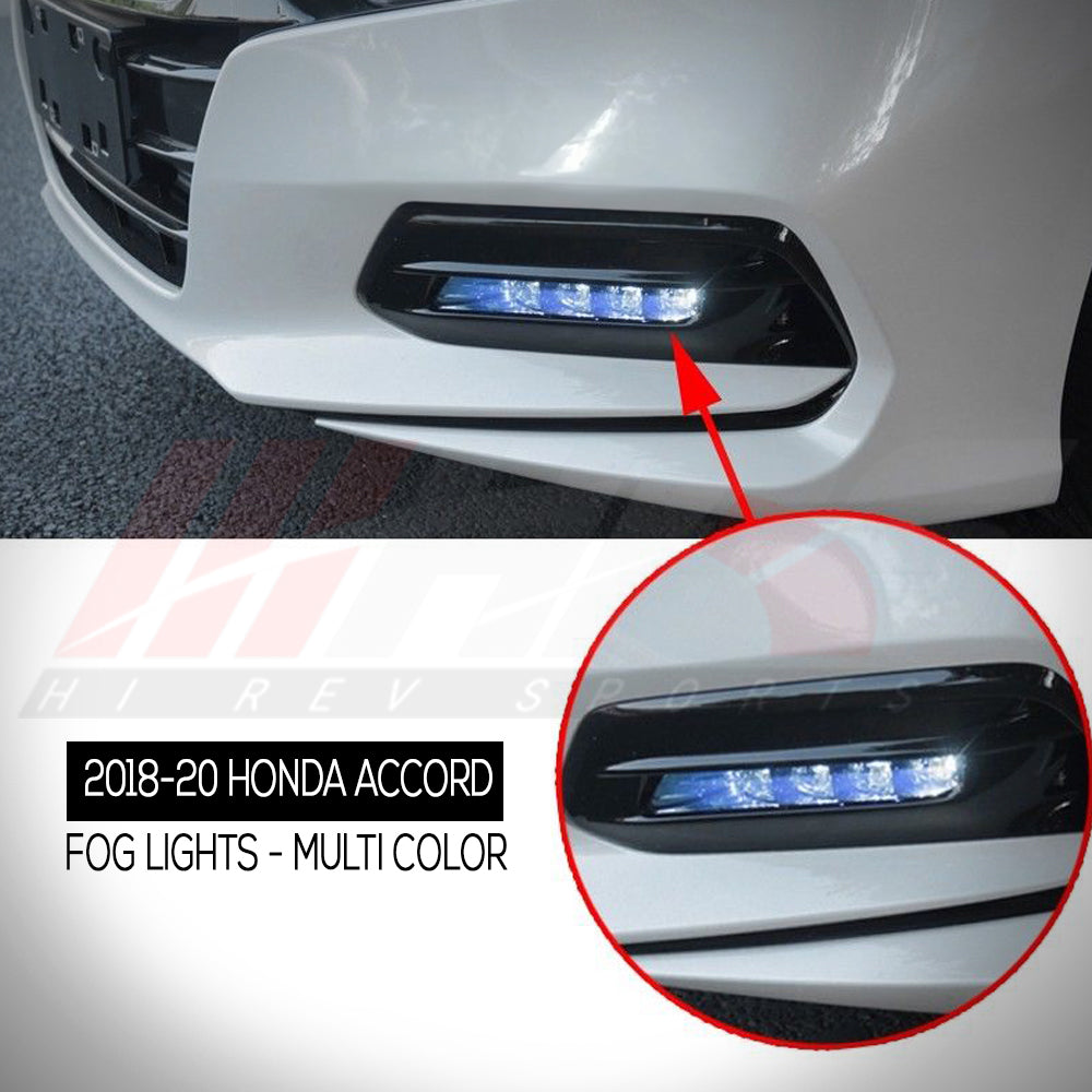 HRS - 2018-20 Honda Accord LED Fog Lights - Multi Color