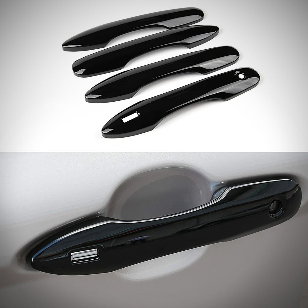 EZ Motoring Gloss Black Door Handle Covers For 2018-2024 Toyota Camry – 4-Piece, No Smartkey, Overlays